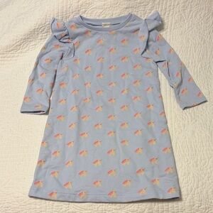 Crewcuts Sky Blue Dress with Fun Print
